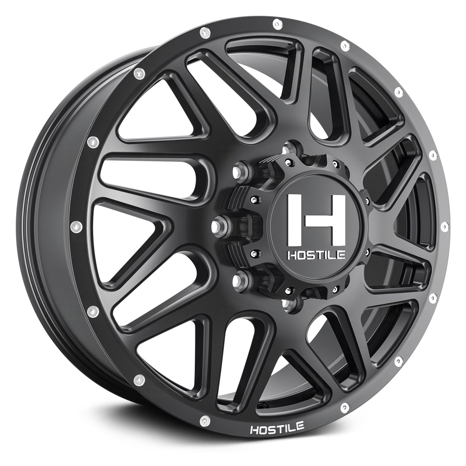 HOSTILE® H401 DUALLY SPROCKET Wheels Asphalt Rims H40120828165221BB