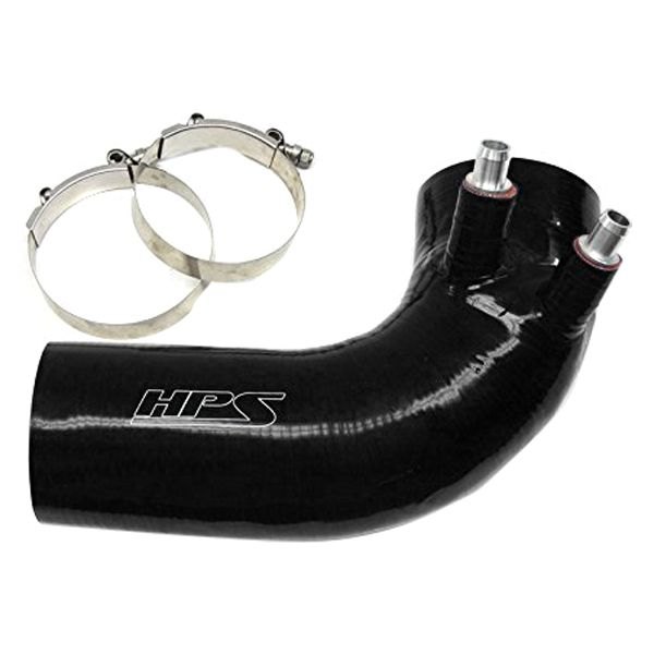 HPS Silicone Hoses® 18521BLK Black Air Intake Hose