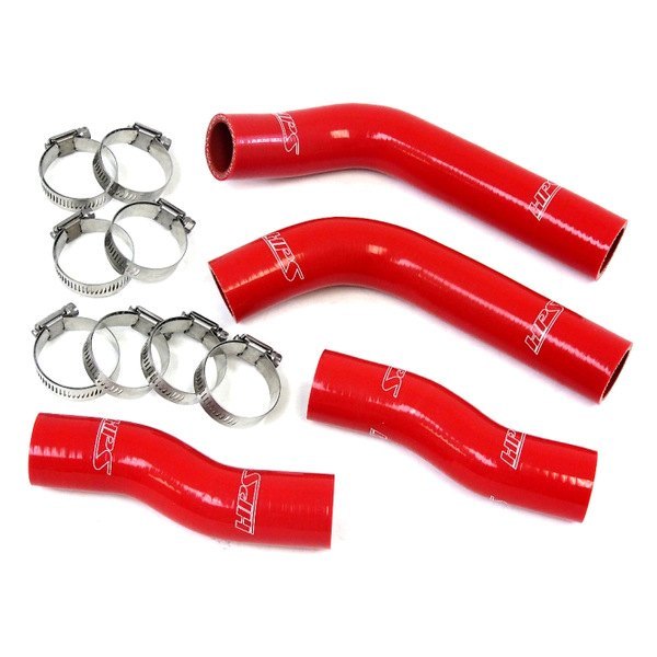 HPS® 571315RED Silicone Engine Coolant Radiator Hose Kit Front Radiator