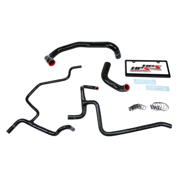 HPS 57-1326-RED Red Silicone Radiator Hose Kit Coolant