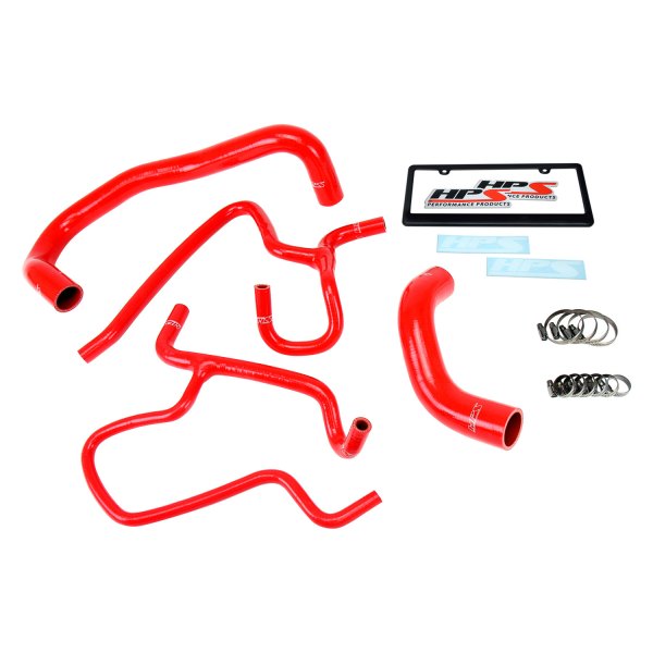 HPS Silicone Hoses® 571327RED Engine Coolant Radiator Hose Kit
