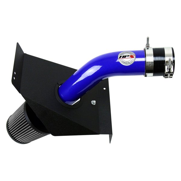 HPS® 837573BL Aluminum Powder Coated Blue Cold Air Intake System