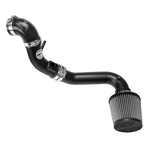 HPS Silicone Hoses® 837598WB Aluminum Wrinkle Black Cold Air Intake