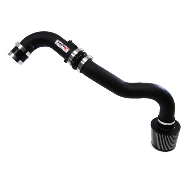HPS Silicone Hoses® 837501WB Aluminum Wrinkle Black Cold Air Intake