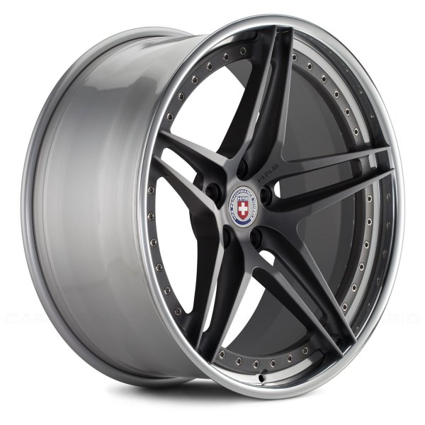 HRE Forged® - S107 3PC (Series S1) Satin Charcoal with Polished Clear Outer