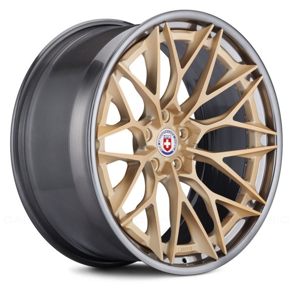 HRE Forged® - S200H 3PC (Series S2H) Frozen Gold with Polished Dark Clear Lip