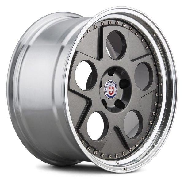 HRE Forged® - 454 FMR® 2PC (Vintage Series) Gloss Charcoal with Polished Clear Barrel