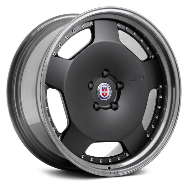 HRE Forged® - 544 FMR 2PC (540 Series) Satin Black with Stone Dark Clear Lip