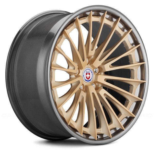 HRE Forged® - S209H 3PC (Series S2H) Frozen Gold with Polished Dark Clear Outer