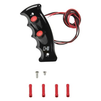 Hurst Shifters® - Billet/Plus Black Pistol Grip Side Plate with 2 Button