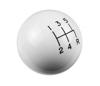 Hurst Shifters® 1630008 - Manual 5-Speed Pattern White Shift Knob