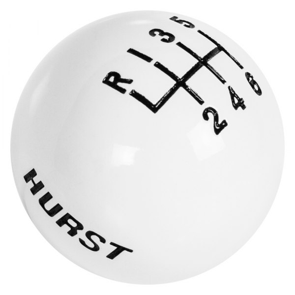 Hurst Shifters® - Manual 6-Speed Pattern White Shift Knob