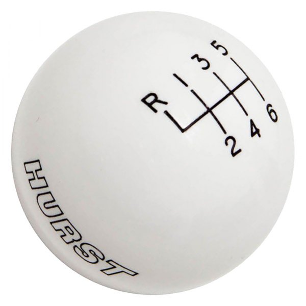 Hurst Shifters® 1630225 Manual 6Speed Pattern White Shift Knob