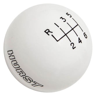 Hurst Shifters® - Manual 6-Speed Pattern White Shift Knob