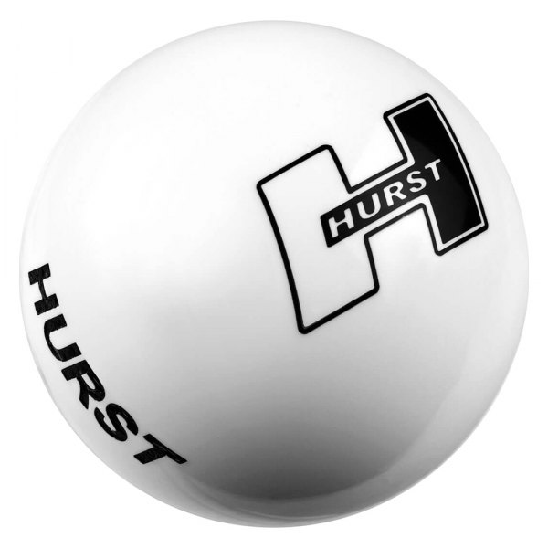 Hurst Shifters® - Manual/Automatic White Shift Knob with Hurst Logo