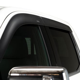 Husky® - Tape-On Low Profile Ventvisor™ Matte Black Front and Rear Window Deflectors