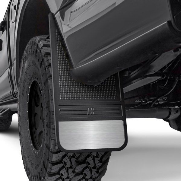 Husky Liners® - MudDog™ Black Mud Flaps with Stainless Steel Weight