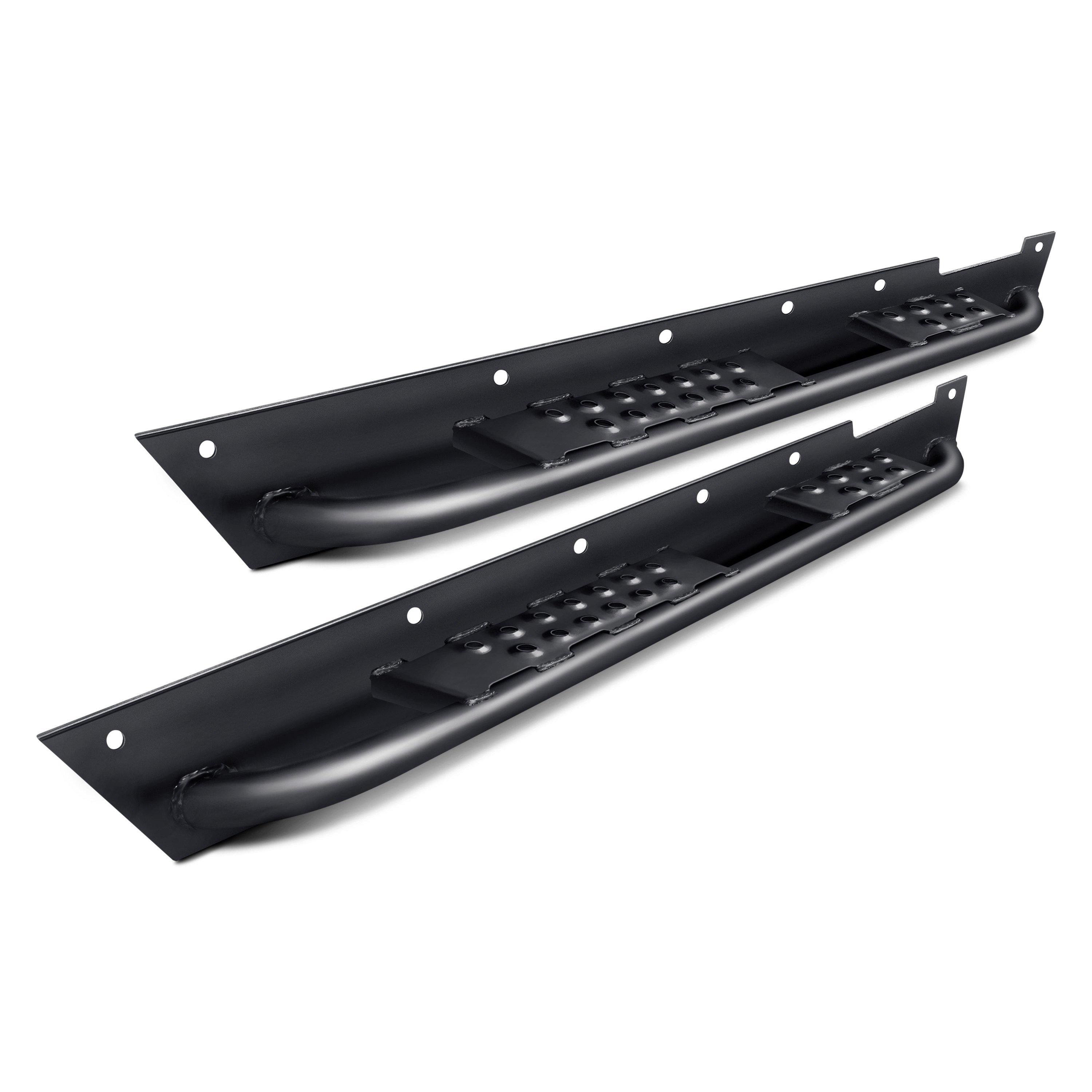 Hyline Offroad® 300.300.100 - Black Rock Sliders with Tube Steps