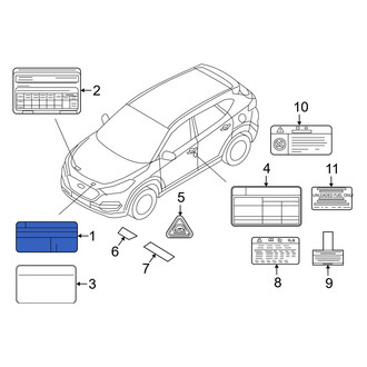 Hyundai OE - Emission Label