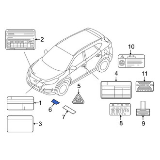 Hyundai OE - Caution Label