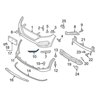 Hyundai OE - Front Center Bumper Trim
