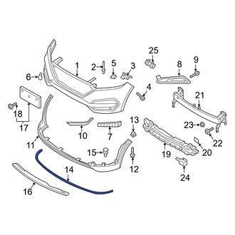 Hyundai OE - Front Center Bumper Trim