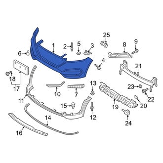 Hyundai OE - Front Upper Bumper Cover