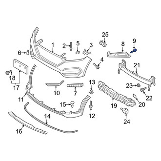 Hyundai OE - Outer Bumper Cover Screw