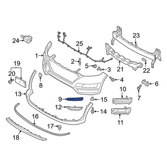 Hyundai OE - Left Lower Bumper Cover Bracket