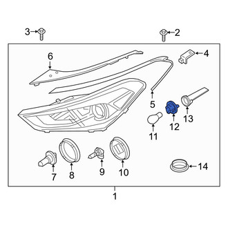 Hyundai OE - Front Turn Signal Light Socket
