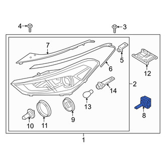 Hyundai OE - Front Headlight Bulb