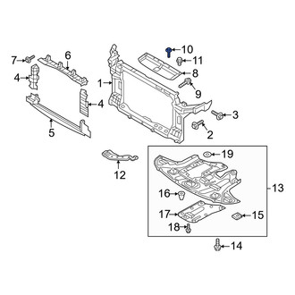 Hyundai OE - Radiator Support Access Cover Bolt