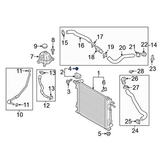 Hyundai OE - Upper Radiator Insulator
