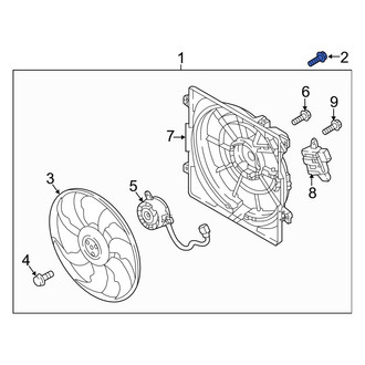 Hyundai OE - Bumper Trim Bolt
