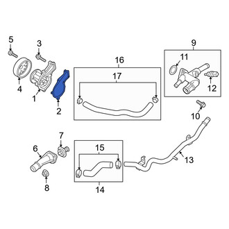 Hyundai OE - Engine Water Pump Gasket