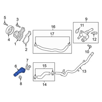 Hyundai OE - Engine Coolant Thermostat Housing