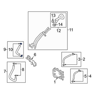 Hyundai OE - Lower Engine Coolant Pipe Clamp