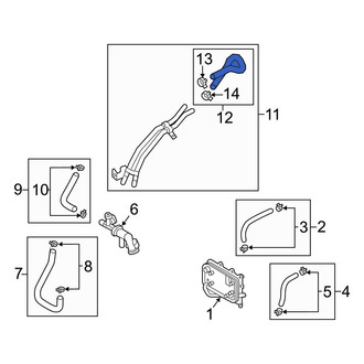 Hyundai OE - Automatic Transmission Oil Cooler Tube