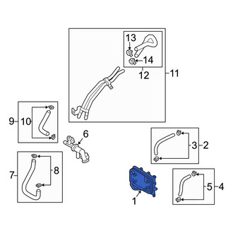 Hyundai OE - Automatic Transmission Oil Cooler