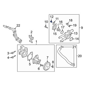 Hyundai OE - Engine Coolant Outlet Housing Bolt