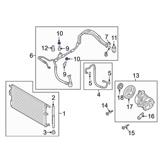 Hyundai OE - A/C Service Valve Cap