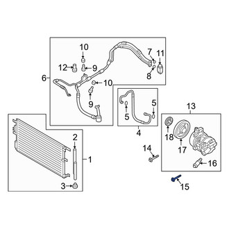 Hyundai OE - A/C Compressor Bolt