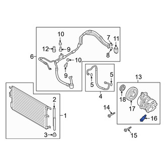 Hyundai OE - A/C Compressor Relief Valve