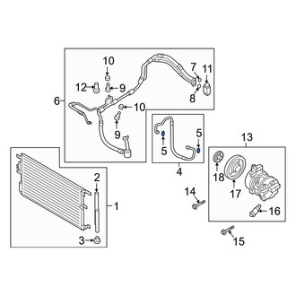Hyundai OE - Lower A/C Expansion Valve O-Ring