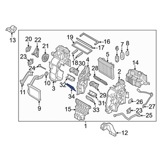 Hyundai OE - Left HVAC Blend Door