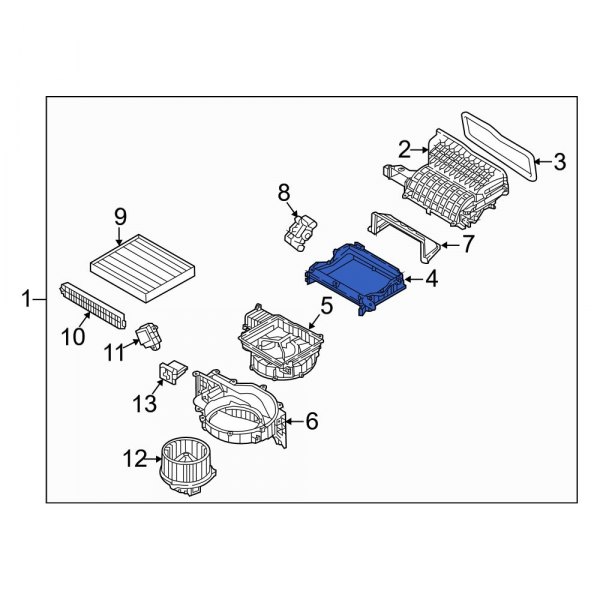 HVAC Air Inlet Housing