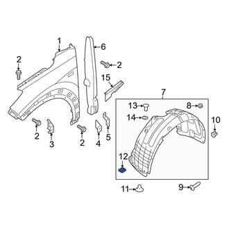 Hyundai OE - Bumper Cover Nut