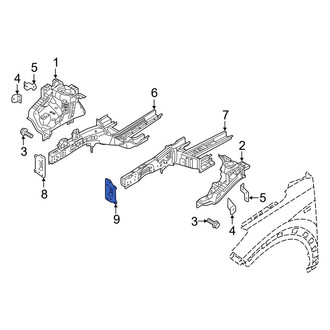 Hyundai OE - Left Frame Side Member Bracket