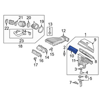 Hyundai OE - Lower Air Cleaner Cover