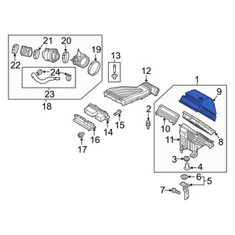 Hyundai OE - Lower Air Cleaner Cover